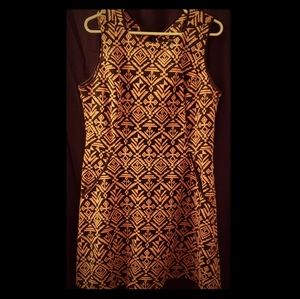 Geometric print dress